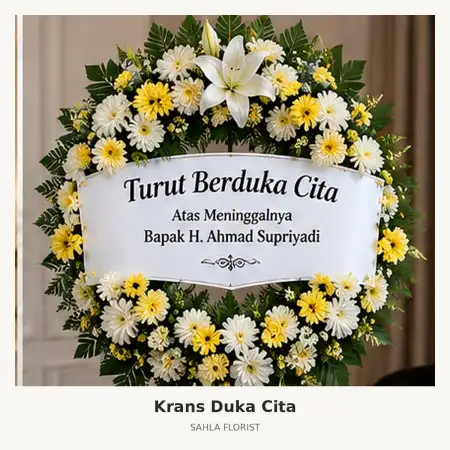 Krans Bunga Duka Kembangan
